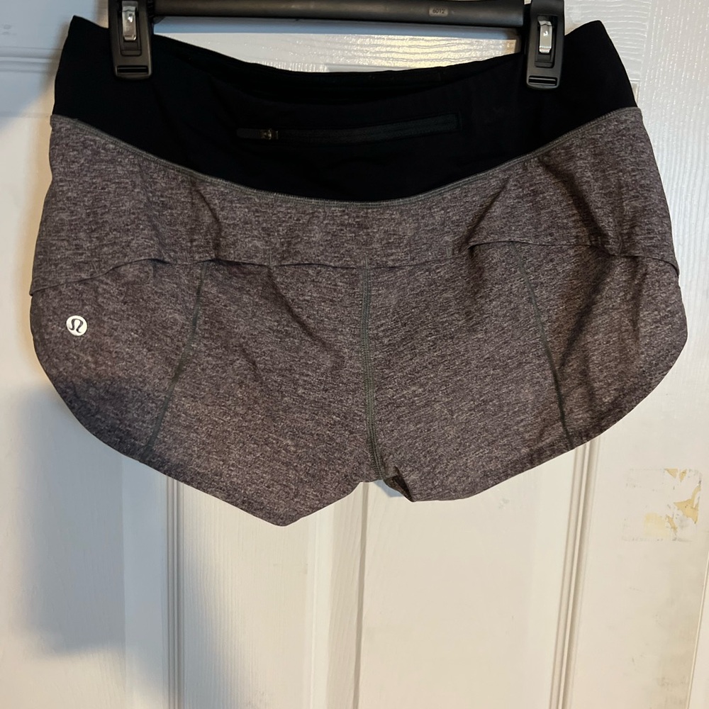 Lululemon Gray and Black Athletic shorts